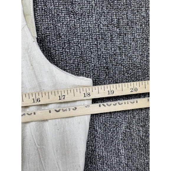 Of Her Own Kind Dress Womens Large Claudette Organic Cotton Lace Hem Midi - Picture 7 of 8